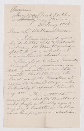 Letter, 26 January 1888