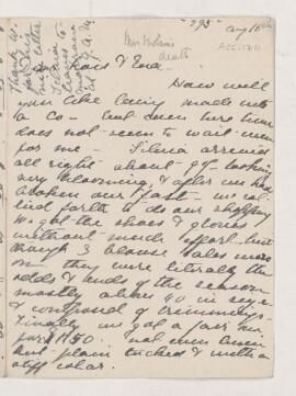 Letter, 16 August