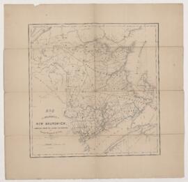 Map of the province of New Brunswick