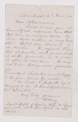 Letter, 6 December 1880