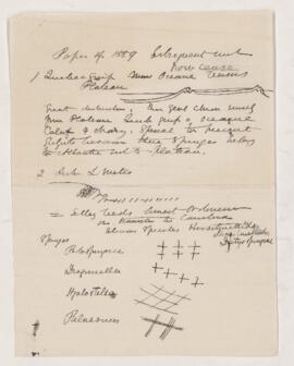 Notes, Paper of 1889 subsequent work