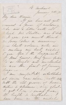 Letter, 7 January 1871
