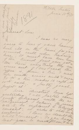 Letter, 25 June 1891