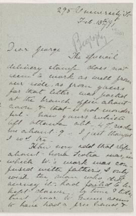 Letter, 13 February 1901