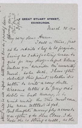 Letter, 28 March 1900