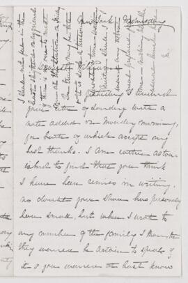 Letter,   1881