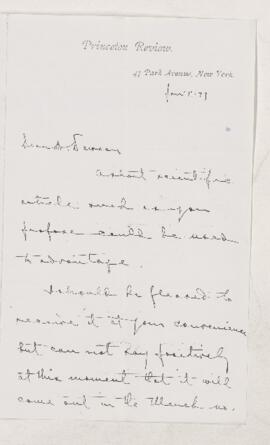 Letter, 17 January 1879