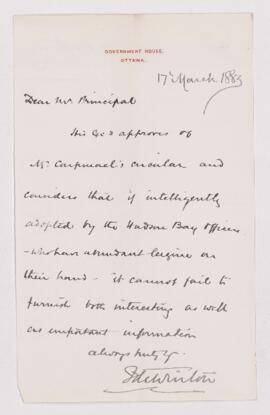 Letter, 17 March 1883