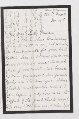 Letter, 14 December