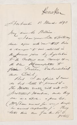 Letter, 13 March 1890