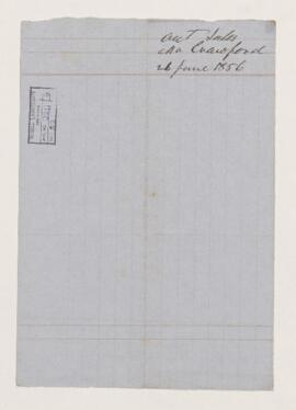 Account, 26 June 1856