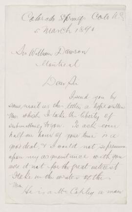 Letter, 5 March 1890