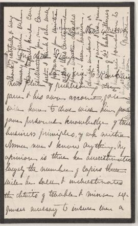 Letter, 4 November 1900