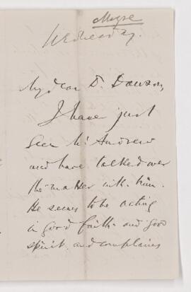 Letter from Chas. E. Moyse