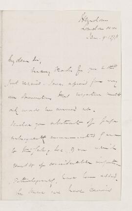 Letter, 9 January 1878