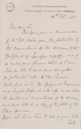 Letter, 16 February 1872