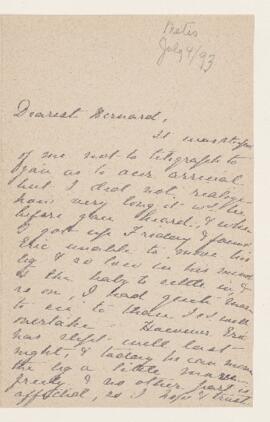 Letter, 4 July 1893