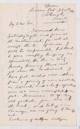 Letter, 11 July 1888