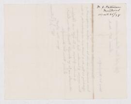 Letter from Wm.J. Patterson to B.J. Harrington, written from Montreal.