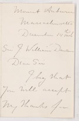 Letter, 14 December 1886