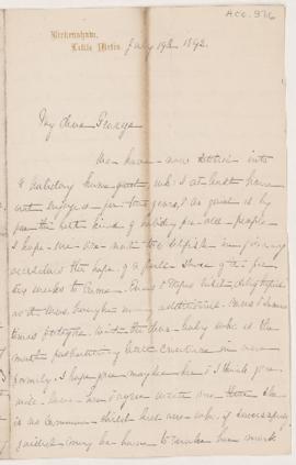Letter, 19 July 1892
