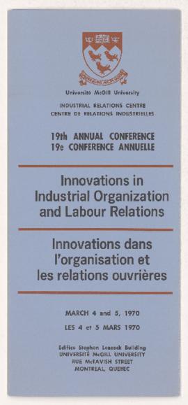 Miscellaneous McGill ephemera 1970-1980 I