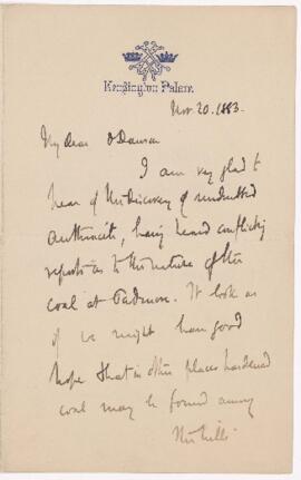 Letter, 20 November 1883