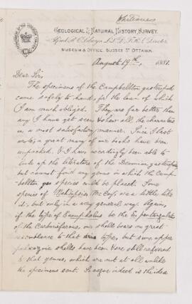 Letter, 19 August 1881