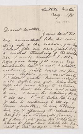 Letter, August 1896