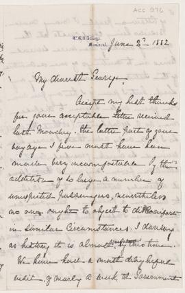 Letter, 2 June 1882