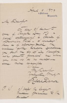 Letter, 9 April 1879