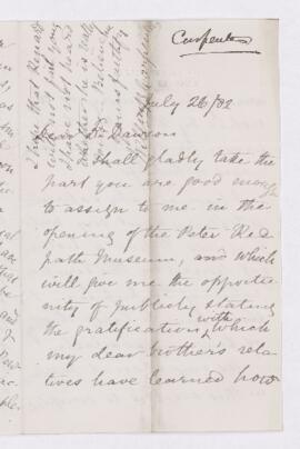 Letter, 26 July 1882