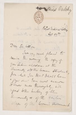 Letter, 29 September 1899