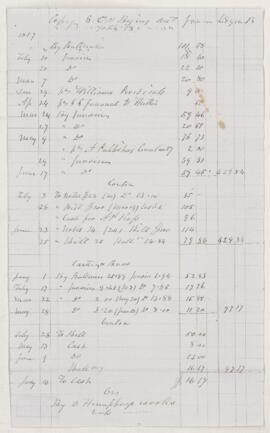 Account , 11 July 1857