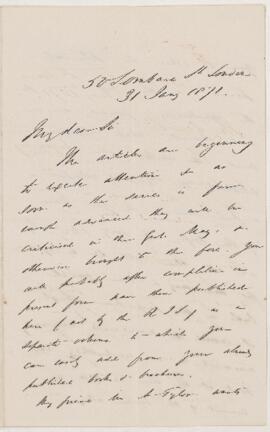 Letter, 31 January 1871