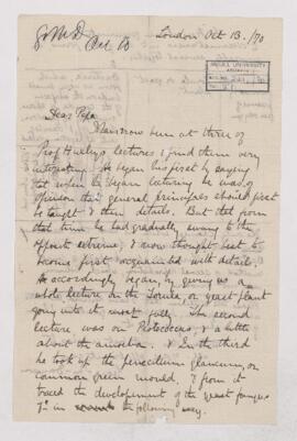 Letter, 13 October 1870