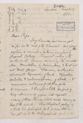 Letter, 19 March 1871