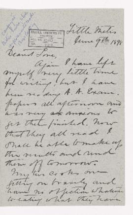Letter, 9 June 1898
