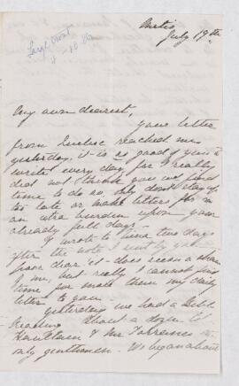 Letter, 19 July 1877
