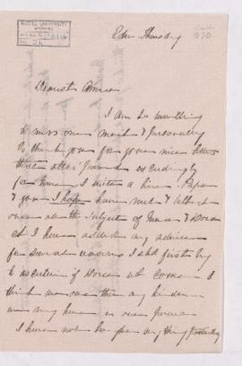 Letter from Edinburgh, June 1870