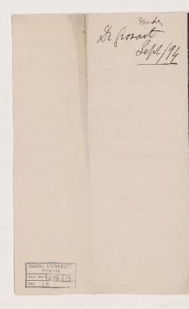 Letter, 7 September 1894