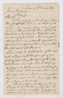 Letter, 5 March 1839