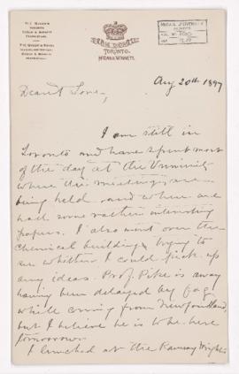 Letter, 20 August 1897