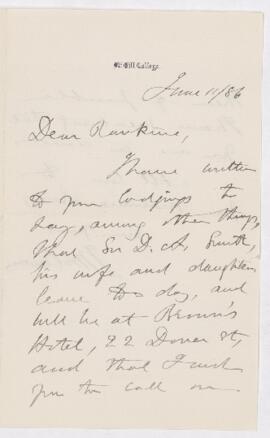 Letter, 11 June 1886