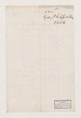 Account, 30 June 1856