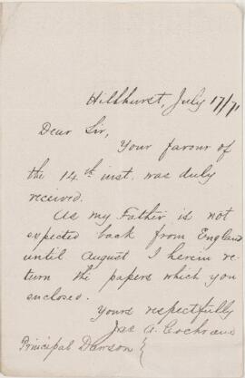Letter, 17 July 1871