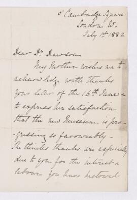 Letter, 1 July 1882