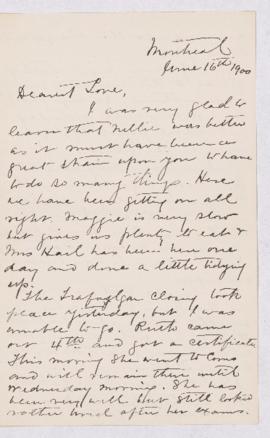 Letter, 16 June 1900