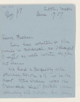 Letter, June 1907