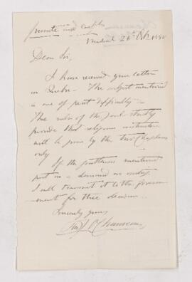 Letter, 26 October 1880